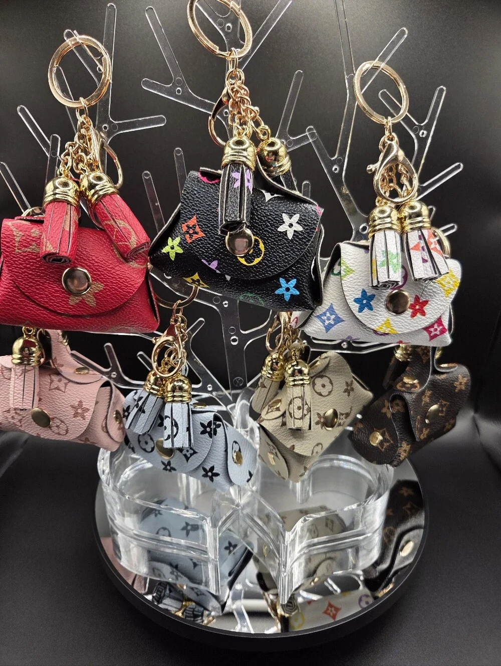 New Novelty Faux Leather Bag Charm / Keychain